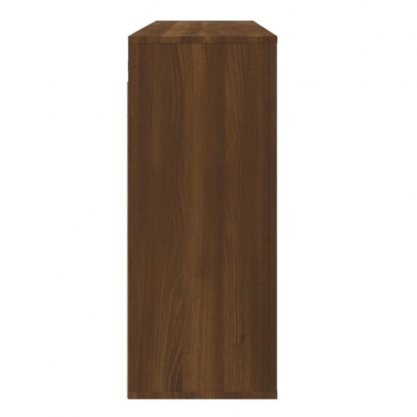 Armario de pared madera contrachapada marrón roble 80x33x80 cm M 5