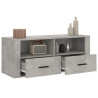 Mueble para TV contrachapada gris hormigón 100x35x40 cm 5