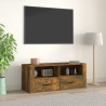 Mueble para TV madera contrachapada roble ahumado 100x35x40 cm 1