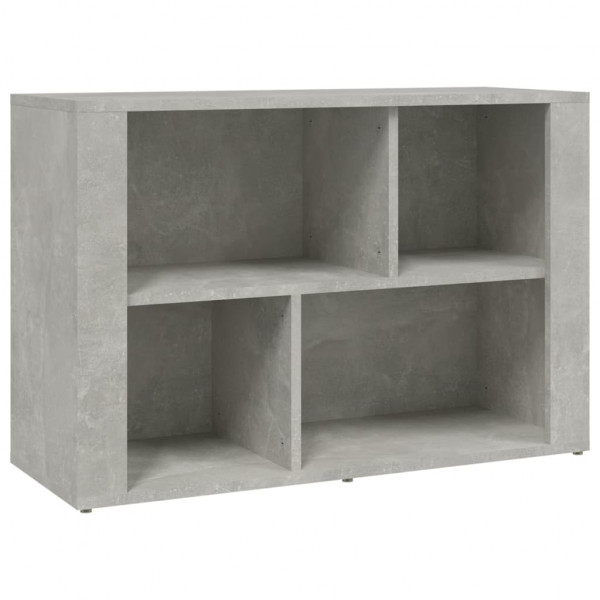 Aparador de madera contrachapada gris hormigón 80x30x54 cm M 2