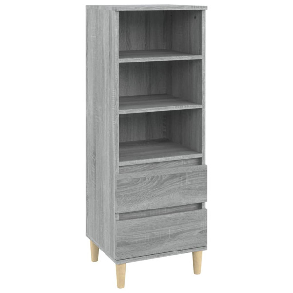 Aparador alto madera contrachapada gris Sonoma 40x36x110 cm M 2