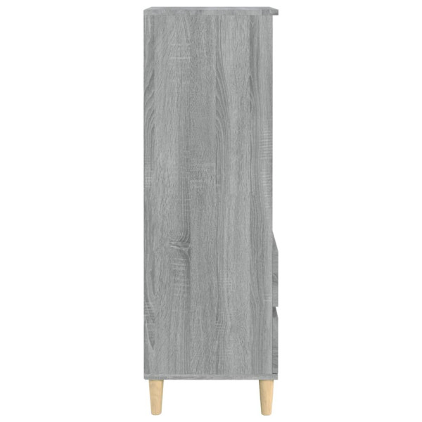 Aparador alto madera contrachapada gris Sonoma 40x36x110 cm M 5