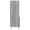 Aparador alto madera contrachapada gris Sonoma 40x36x110 cm 5