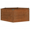 Arriate oxidado de acero corten 129x129x45 cm 3