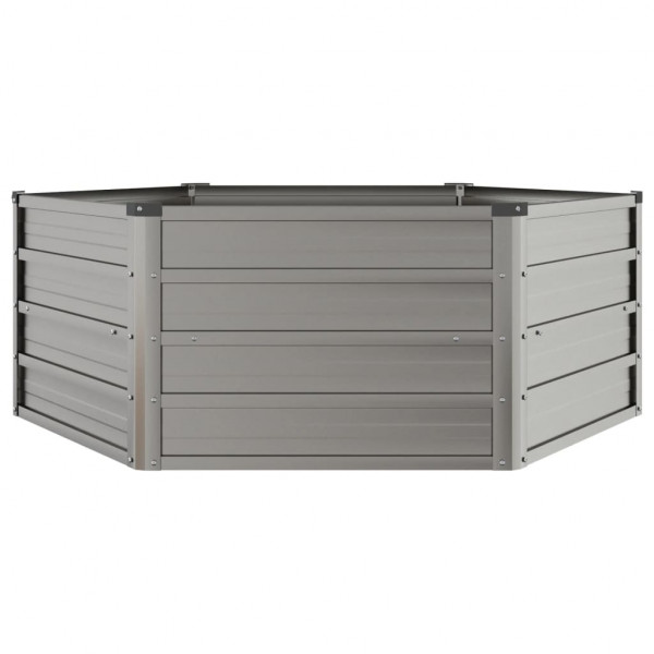 Arriate oxidado de acero corten 129x129x45 cm M 4