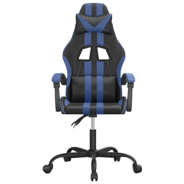 Silla gaming cuero sintético negro y azul M 3