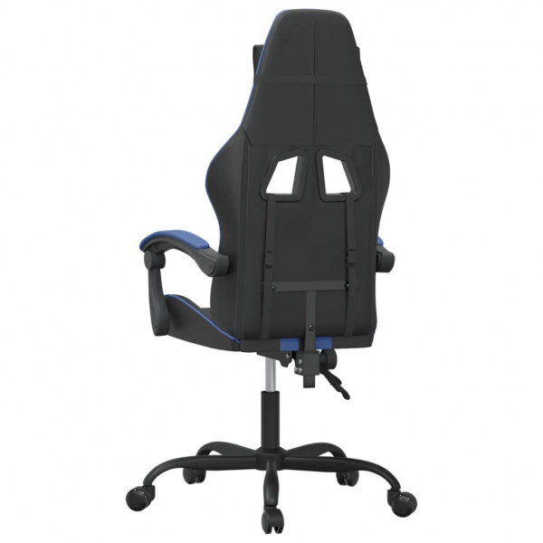 Silla gaming cuero sintético negro y azul M 5