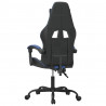Silla gaming cuero sintético negro y azul 5