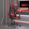 Silla gaming cuero sintético negro y rojo 1