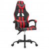 Silla gaming cuero sintético negro y rojo 2