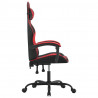 Silla gaming cuero sintético negro y rojo 4