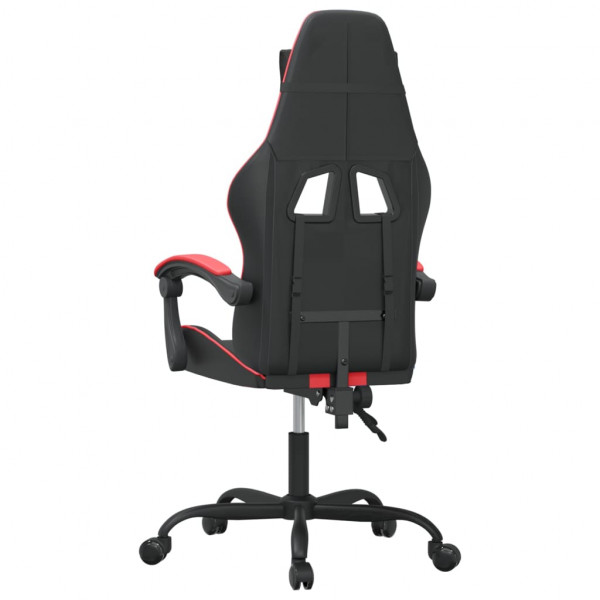 Silla gaming cuero sintético negro y rojo M 5