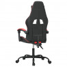 Silla gaming cuero sintético negro y rojo 5