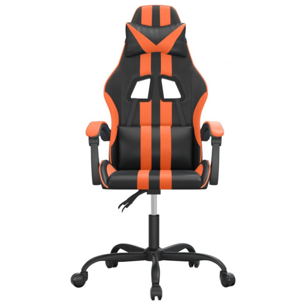 Silla gaming cuero sintético negro y naranja M 3