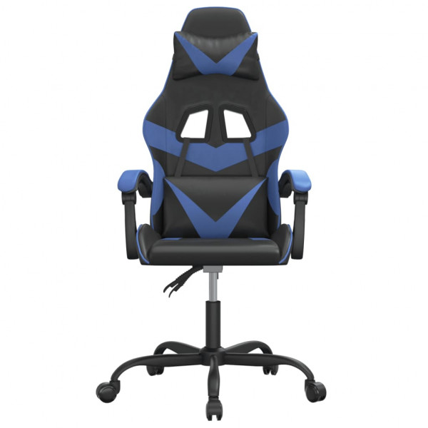 Silla gaming cuero sintético negro y azul M 3