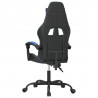 Silla gaming cuero sintético negro y azul 5