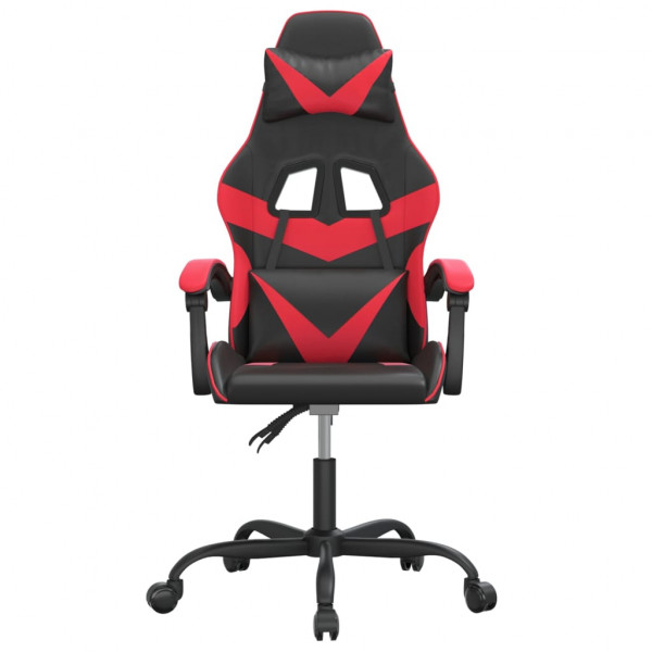 Silla gaming cuero sintético negro y rojo M 3
