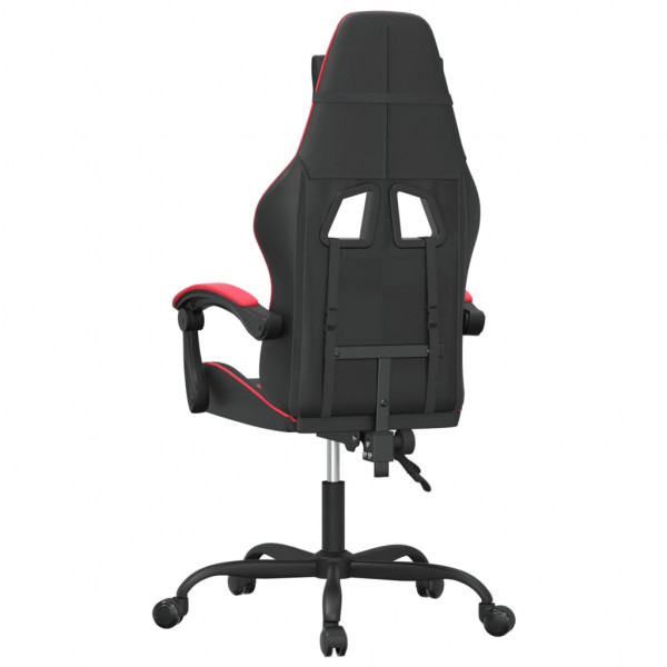 Silla gaming cuero sintético negro y rojo M 5
