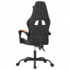 Silla gaming cuero sintético negro y naranja 5