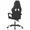 Silla gaming cuero sintético negro y rojo vino tinto 5