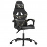 Silla gaming cuero sintético negro y camuflaje 2