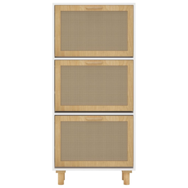 Sapateira 52x25x115 cm derivados de madeira/vime natural branco M 2
