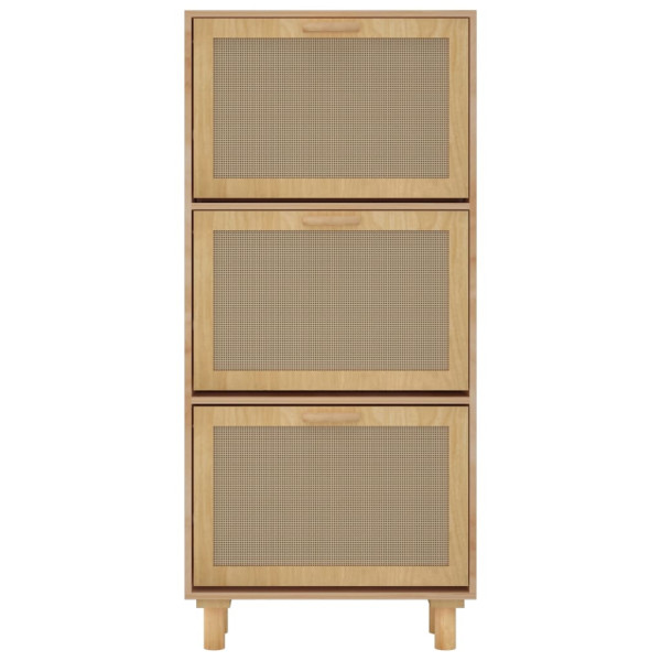 Sapateira 52x25x115 cm derivados madeira/vime natural castanho M 3