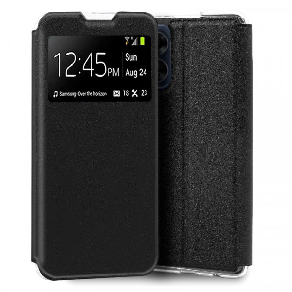 Funda COOL Flip Cover para Oppo A17 Liso Negro D