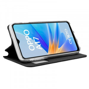 Funda COOL Flip Cover para Oppo A17 Liso Negro H