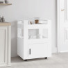 Carrito de cocina madera contrachapada blanco 60x45x80 cm 1