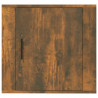 Mesita de noche de pared color roble ahumado 50x30x47 cm 5