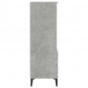 Aparador alto madera contrachapada gris hormigón 40x36x110 cm 5