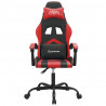 Silla gaming cuero sintético negro y rojo 3
