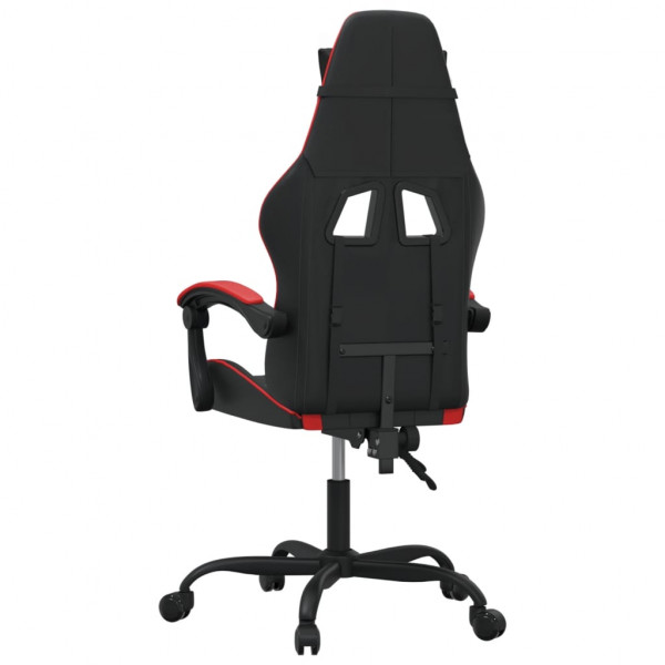 Silla gaming cuero sintético negro y rojo M 5