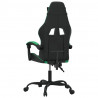 Silla gaming cuero sintético negro y verde 5