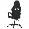 Silla gaming cuero sintético negro y rojo vino tinto 5