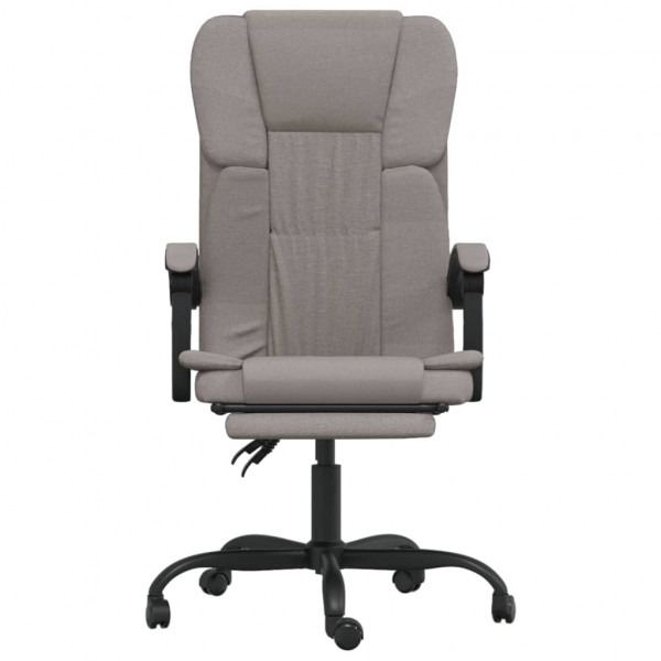 Silla de oficina reclinable de tela gris taupé M 3