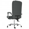 Silla de oficina reclinable con masaje de tela gris oscuro 5