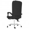 Silla de oficina reclinable masaje cuero sintético negro 5