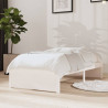 Estructura de cama individual madera maciza blanca 75x190 cm 1