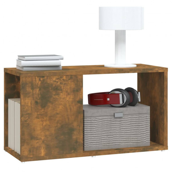 Mueble para TV madera contrachapada roble ahumado 60x24x32 cm M 4