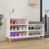 Mueble zapatero madera contrachapada blanco 102x36x60 cm 1