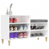 Mueble zapatero madera contrachapada blanco 102x36x60 cm 4
