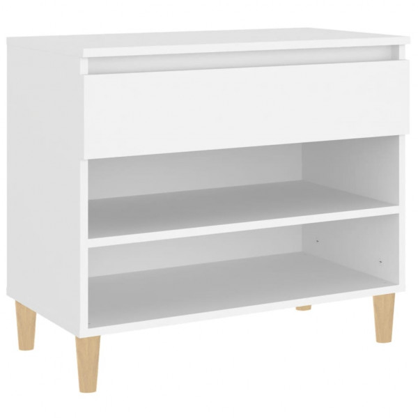 Mueble zapatero madera contrachapada blanco 70x36x60 cm M 2