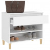 Mueble zapatero madera contrachapada blanco 70x36x60 cm 5