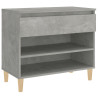 Mueble zapatero madera contrachapada gris hormigón 70x36x60 cm 2