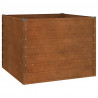 Arriate oxidado de acero corten 100x100x77 cm 3