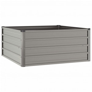 Canteiro de jardim 100x100x45 cm aço corten cor enferrujado H