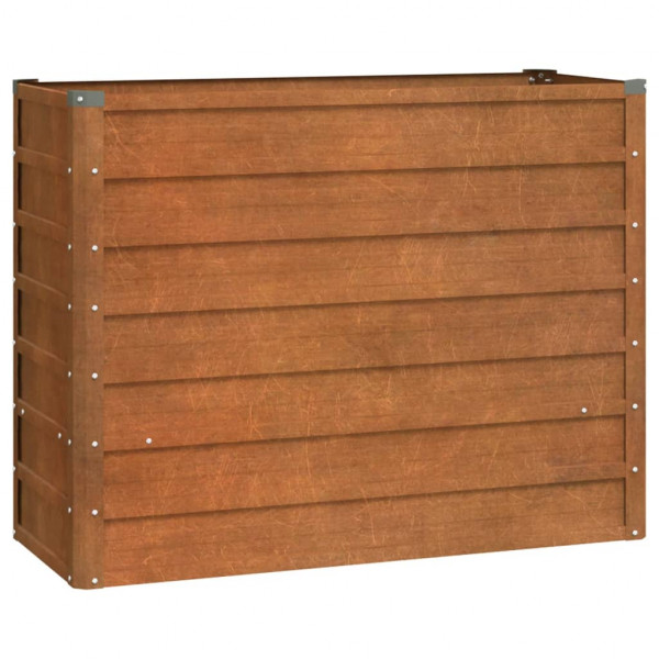 Canteiro de jardim 100x40x77 cm aço corten cor enferrujado M 3