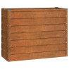 Arriate oxidado de acero corten 100x40x77 cm 3